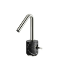 Marmo Black Marquina Polished Nickel Single Hole Bathroom Faucet