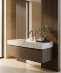 Marmo Brushed Black Chrome Single Hole Bathroom Faucet