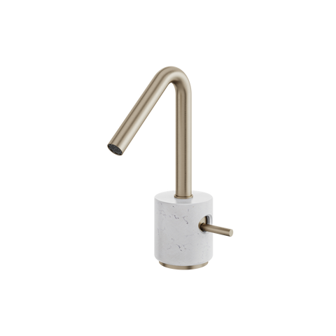 Marmo Brushed Nickel Single Hole Bathroom Faucet