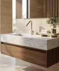 Marmo Brushed Nickel Single Hole Bathroom Faucet