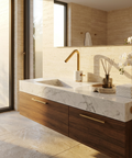 Marmo Polished Gold Single Hole Bathroom Faucet