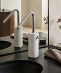 Marmo Tall Polished Chrome Single Hole Bathroom Faucet 