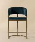 Marris Teal Modern Upholstered Counter Stool-2