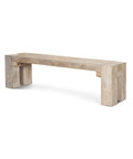 McArthur 64-Inch Whitewash Reclaimed Wood Bench-1