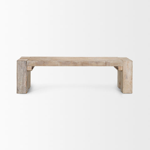 McArthur 64-Inch Whitewash Reclaimed Wood Bench-2