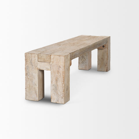 McArthur 64-Inch Whitewash Reclaimed Wood Bench-4