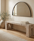 McArthur 64-Inch Whitewash Reclaimed Wood Bench