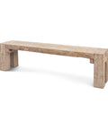 McArthur 70-Inch Whitewash Reclaimed Wood Bench -1