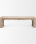 McArthur 70-Inch Whitewash Reclaimed Wood Bench -2
