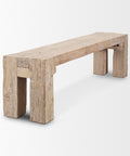 McArthur 70-Inch Whitewash Reclaimed Wood Bench -4