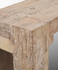 McArthur 70-Inch Whitewash Reclaimed Wood Bench -7