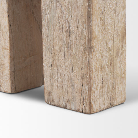 McArthur 70-Inch Whitewash Reclaimed Wood Bench -8