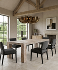 McArthur 84" Whitewashed Reclaimed Wood Dining Table 