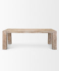 McArthur 84" Whitewashed Reclaimed Wood Dining Table -2