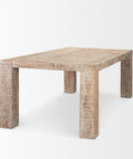McArthur 84" Whitewashed Reclaimed Wood Dining Table -4