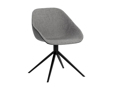 McCoy Black Two Tone Swivel Office Chair-1