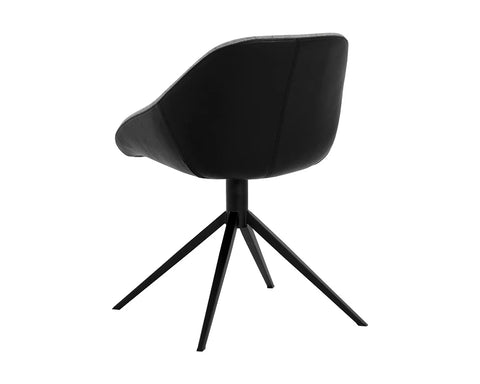 McCoy Black Two Tone Swivel Office Chair-4