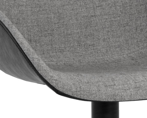 McCoy Black Two Tone Swivel Office Chair-5