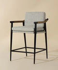 Meadow Fog Modern Upholstered Counter Stool -1