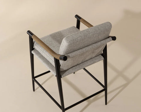 Meadow Fog Modern Upholstered Counter Stool -2