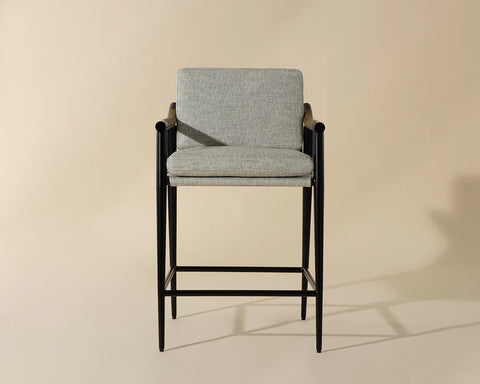 Meadow Fog Modern Upholstered Counter Stool -3