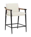 Meadow Ivory Modern Upholstered Counter Stool-1