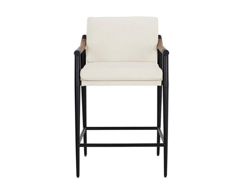 Meadow Ivory Modern Upholstered Counter Stool-2