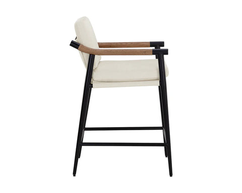 Meadow Ivory Modern Upholstered Counter Stool-3