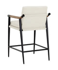 Meadow Ivory Modern Upholstered Counter Stool-4