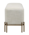 Meline Ivory Cotton Tweed Stool-3