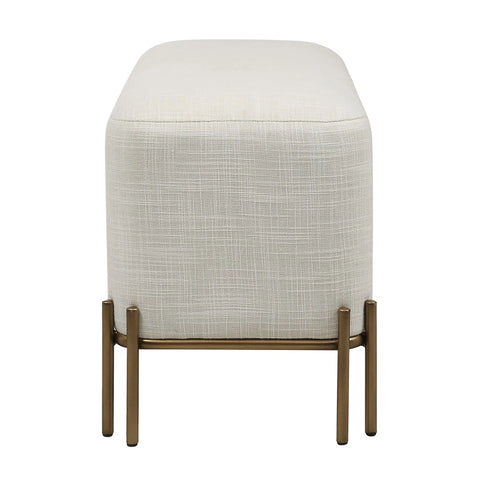 Meline Ivory Cotton Tweed Stool-3