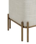 Meline Ivory Cotton Tweed Stool-4