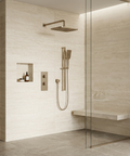 MiamiBox01G Brushed Nickel 2-Way Non-Shared Thermostatic Shower System Trim Kit 