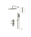 MiamiBox01G Polished Nickel 2-Way Non-Shared Thermostatic Shower System Trim Kit-1