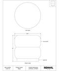 Miele Ivory Boucle Ottoman-4