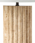 Milena Natural Travertine Table Lamp -3