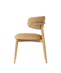 Milo Nude Modern Leather Dining Chair-3