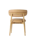 Milo Nude Modern Leather Dining Chair-5