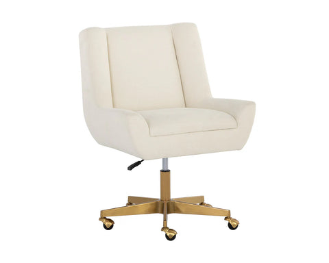 Mirian Zenith Alabaster Performance Fabric Office Chair -1