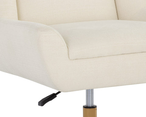 Mirian Zenith Alabaster Performance Fabric Office Chair -5