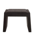 Moita Black Chenille Accent Stool-1