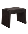 Moita Black Chenille Accent Stool-2