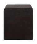 Moita Black Chenille Accent Stool-4