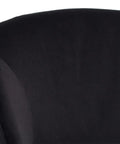 Monae Black Modern Upholstered Counter Stool-5
