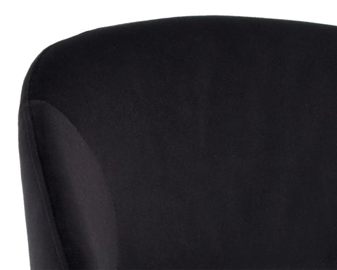Monae Black Modern Upholstered Counter Stool-5