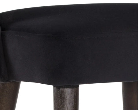 Monae Black Modern Upholstered Counter Stool-6