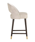 Monae Cream Modern Faux Leather Counter Stool -3