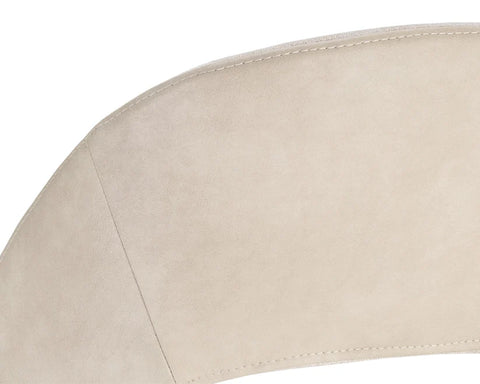 Monae Cream Modern Faux Leather Counter Stool -4