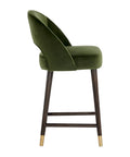 Monae Moss Modern Velvet Counter Stool-5