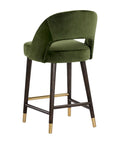 Monae Moss Modern Velvet Counter Stool-6